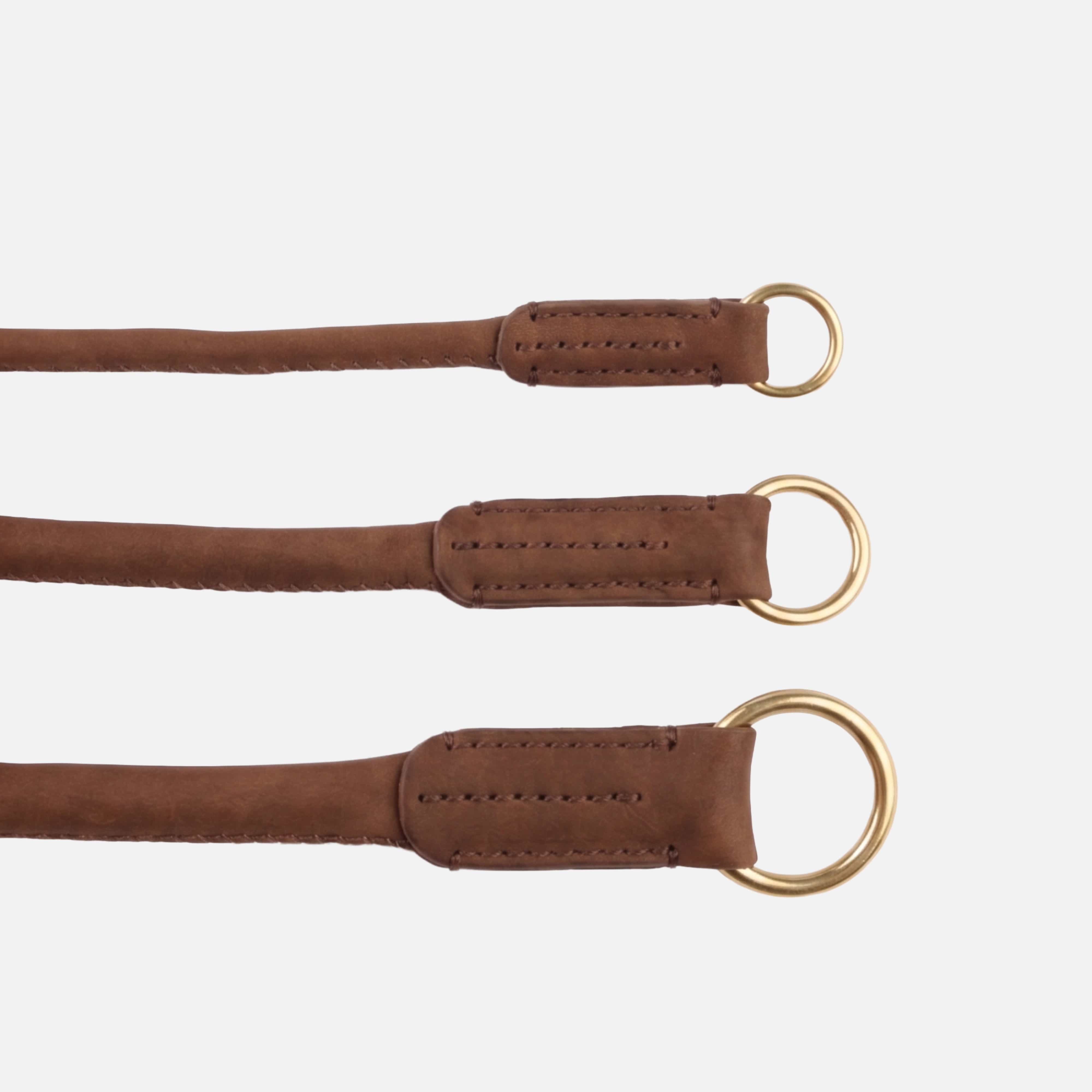William Walker Rundes Zugstopp-Halsband aus Leder