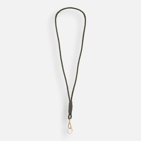 Leder-Halskette in Grün
