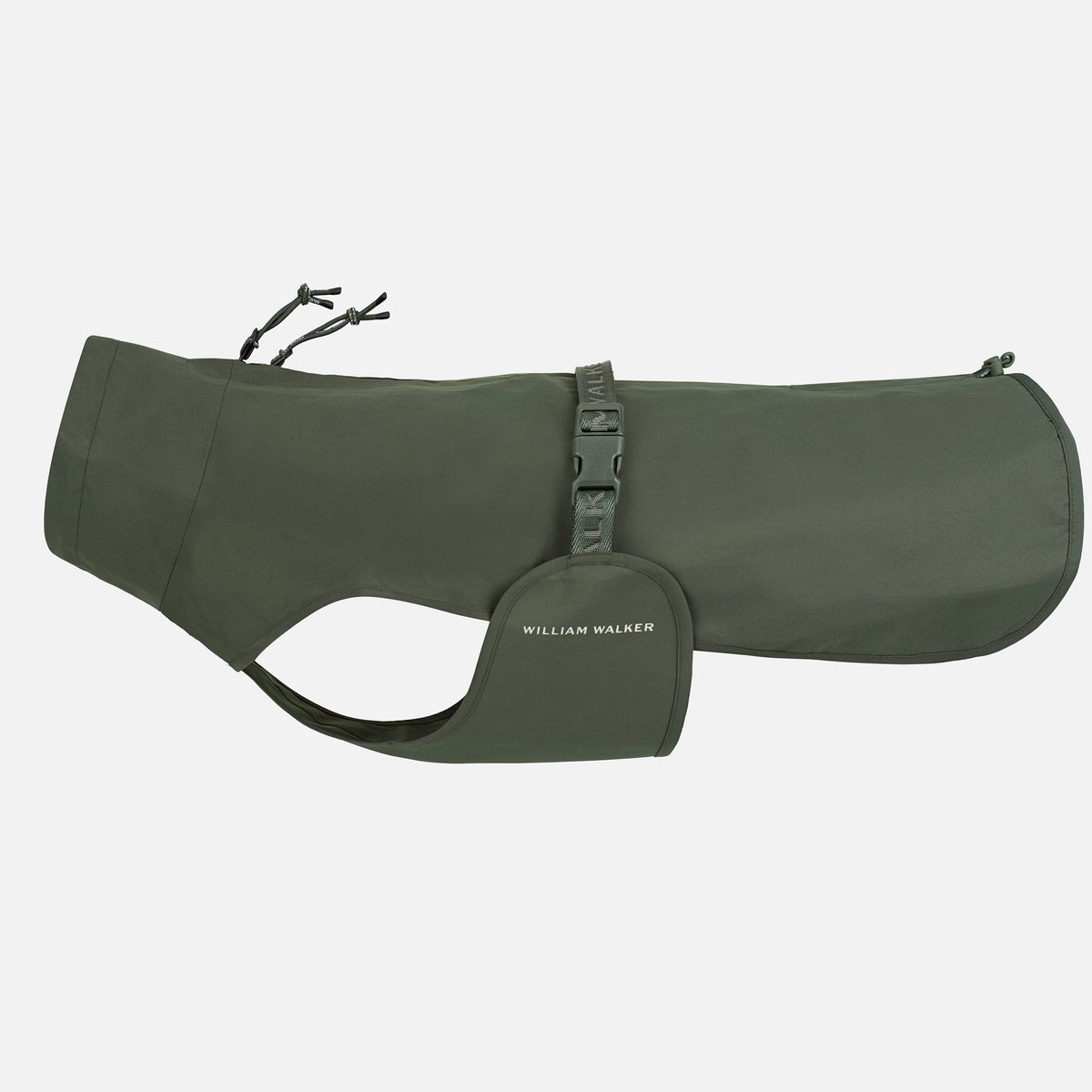 William Walker Waterproof dog raincoat Harbour Dark Moss / 1